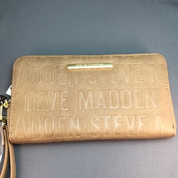Steve Madden Zip around logo Wallet taupe - Picture 5 of 16